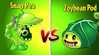 SNAP PEA vs ZOYBEAN POD - Who Will Win? PvZ 2 Plant vs Plant