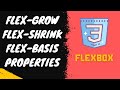 35. flex-grow | flex-shrink | flex-basis properties. flex shorthand property initial, auto, 1 - CSS3
