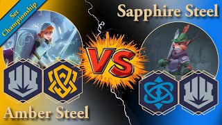 Amber Steel Steelsong vs. Sapphire Steel in the Lorcana Set Championship! (Swiss round 3)