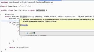 ADA Framework Screencast Validations