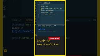 JavaScript Tutorial For Beginners, (Array IndexOf, Slice), JavaScript in Telugu, Java Script #shorts