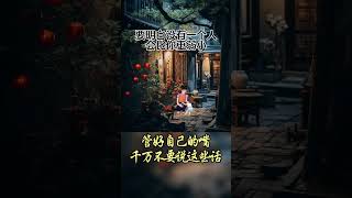 管好自己的嘴，千萬不要說這些話情感語錄❤抖音情感語錄願所有真情都不被辜負保持樂觀心態擁抱每一種生活謝謝聆聽與支持