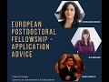 Webinar: European Postdoctoral Fellowship - Application Advice I MSCA-IF-2020