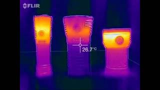 Turbo thermal image: Acebeam EC50-II, Olight X7, Noctigon Meteor M43