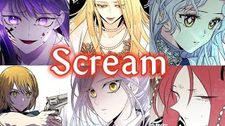 웹툰 6개 매드무비/여캐들 - Scream (드림캐쳐)