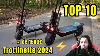 TOP 10 meilleure TROTTINETTE ÉLECTRIQUE 2024 à MOINS DE 1500€ !!