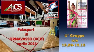 AICS Piemonte 3^ Gara Regionale di Ginnastica Ritmica 4 Gruppo 12,29:13,15 Mattino