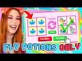 I Traded FLY PET POTIONS ONLY in Adopt Me! Roblox Adopt Me Trading Challenge! INSANE Trades!