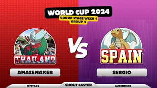 AmazeMaker(THA) vs. Sergio(ESP) - WCUP24 รอบ Group Stage Week 1 Group 4 (พากย์โดย MyStars,QueenMhee)