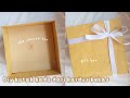 Diy gift box with secret box | cara membuat kotak kado dari kardus bekas