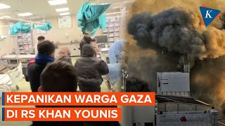 Suasana Panik di RS di Khan Younis Usai Serangan Udara Israel