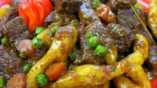 Caribbean Stewed Beef With Coconut Dumplings.