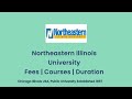 Northeastern Illinois University - USA | Courses | Tuition Fees | Duration