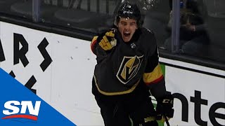 First Ever Golden Knights Draft Pick Cody Glass Scores In NHL Debut