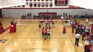 2016 Hempfield HS Boys Volleyball, Joust 8, Cumberland Valley, Game 3 of 3, 3-26-2016.MOV