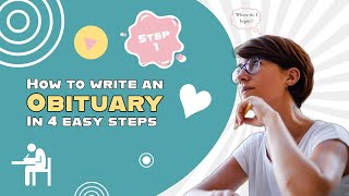 4 Easy Steps To Write An Obituary