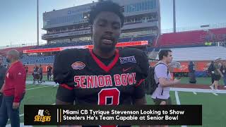 Miami CB Tyrique Stevenson Talks Meeting With Steelers