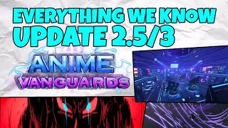 EVERYTHING WE KNOW ABOUT UPDATE 2.5/3 (Anime Vanguards)