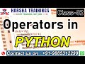 Python Class 02 | Operators In Python  Part 01 | Python Tutorial For Beginners | Python Training