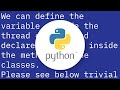 Python creating a shared variable between threads