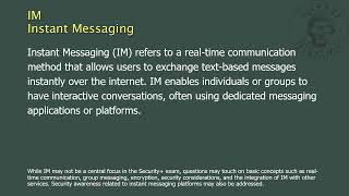 IM - Instant Messaging