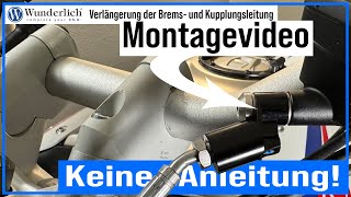 BMW Motorrad @WunderlichGmbH Verlängerung von Brems- und Kupplungsleitung ohne Entlüften