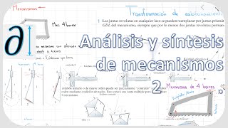 (2) Transformación e inversión de eslabonamientos (CURSO MECANISMOS)