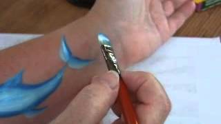 How to face paint a quick dolphin