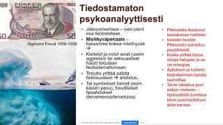 Psykologia 1, tiedostamaton psykodynaamisesti