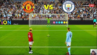Manchester City vs Manchester United - Penalty Shootout 2024 - Haaland vs Man Utd | eFootball PES