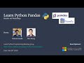 Introduction to Python Pandas | Learn Python Programming meetup | Meetup 3