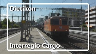 Freight trains meet: Interregio Cargo and SBB mail train through Dietikon!