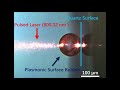 plasmonic surface bubble growth in au nps suspension