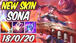 NEW SKIN - CLEAN SONA MID FULL AP ONE-SHOT LOST CHAPTER PENTAKILL | Build \u0026 Runes -League of Legends