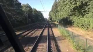 Riding with the train driver from Baarn to Utrecht