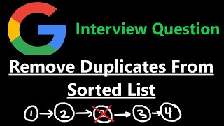 25. Remove Duplicates from sorted list (Leetcode 83) - Java Hindi