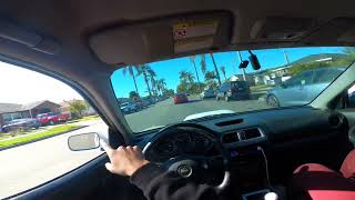 2003 Subaru Wrx Pov Driving W/ External Mic | Tomei Straight Pipe With Burbles