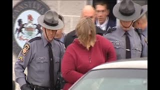 Mother charged in ‘horrific’ deaths of children found hanging from dog lead in Pennsylvania basement