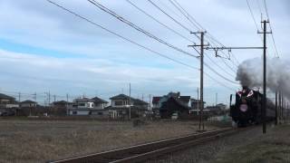 【秩父鉄道】 5001ﾚ SLパレオエクスプレス「SL秩父路初詣号」 C58363+12系 2015.1.2