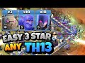 Th13 Golem Bowler Witch Attack With 10 Zap Spell | Best Th13 Attack Strategies in Clash of Clans