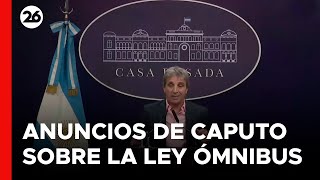 ARGENTINA - EN VIVO | Luis Caputo: 