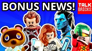 BONUS LEGO NEWS! Animal Crossing?! Black Widow! Avatar! Christmas Ninjago?! Custom LEGO City Sets!