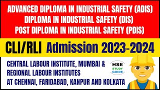 ADIS Diploma Admission in CLI/RLI | How To apply for ADIS Diploma in CLI/RLI 2023-2024 | DGFASLI