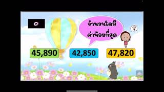 แบบทดสอบเรื่อง การเปรียบเทียบจำนวน ป.3