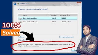 setup was unable to create a new system partition or locate an existing system partition windows 10