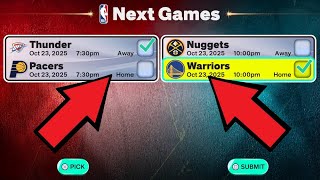 NBA 2K26 - How to make a prediction at the daily pick'em kiosk (Tutorial)