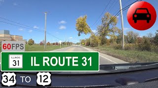 IL Route 31 NB (Entirety), Oswego, IL (U.S. Rte 34) to Richmond, IL (U.S. Rte 12) | VirtualRoad