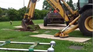 Building a home. Grave digging.