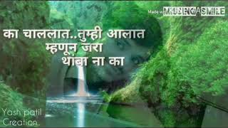 का चाललात............ तुम्ही आलात म्हणून जरा थांबा ना का वा छान दिसतंय काय हे रूप भिजलेलं.