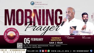 🔴🅻🅸🆅🅴 | GOD FIRST | MORNING PRAYER | 05/02/2025 | Sr. Pas T. ANTONY | Pas A.J.I.SAM